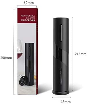 4 in 1 Electric wine opener set with USB charging, including corkscrew, foil cutter, pourer, and vacuum stopper.