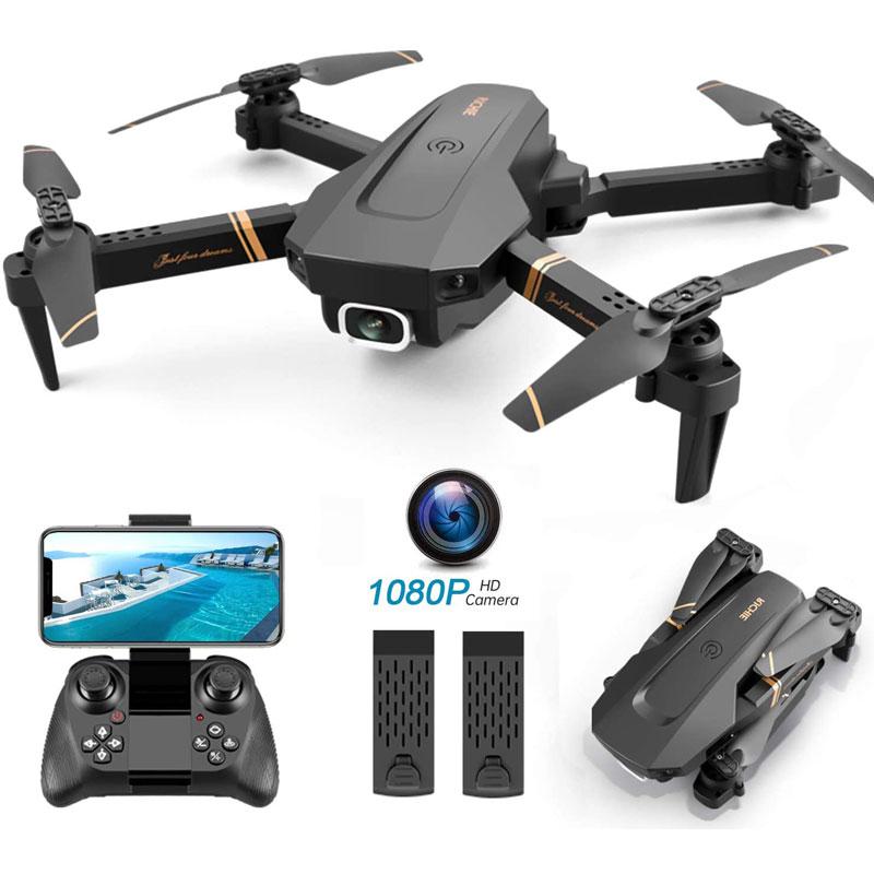 4DRC Foldable Drone with 1080p HD camera, showcasing its compact design and features for aerial photography.