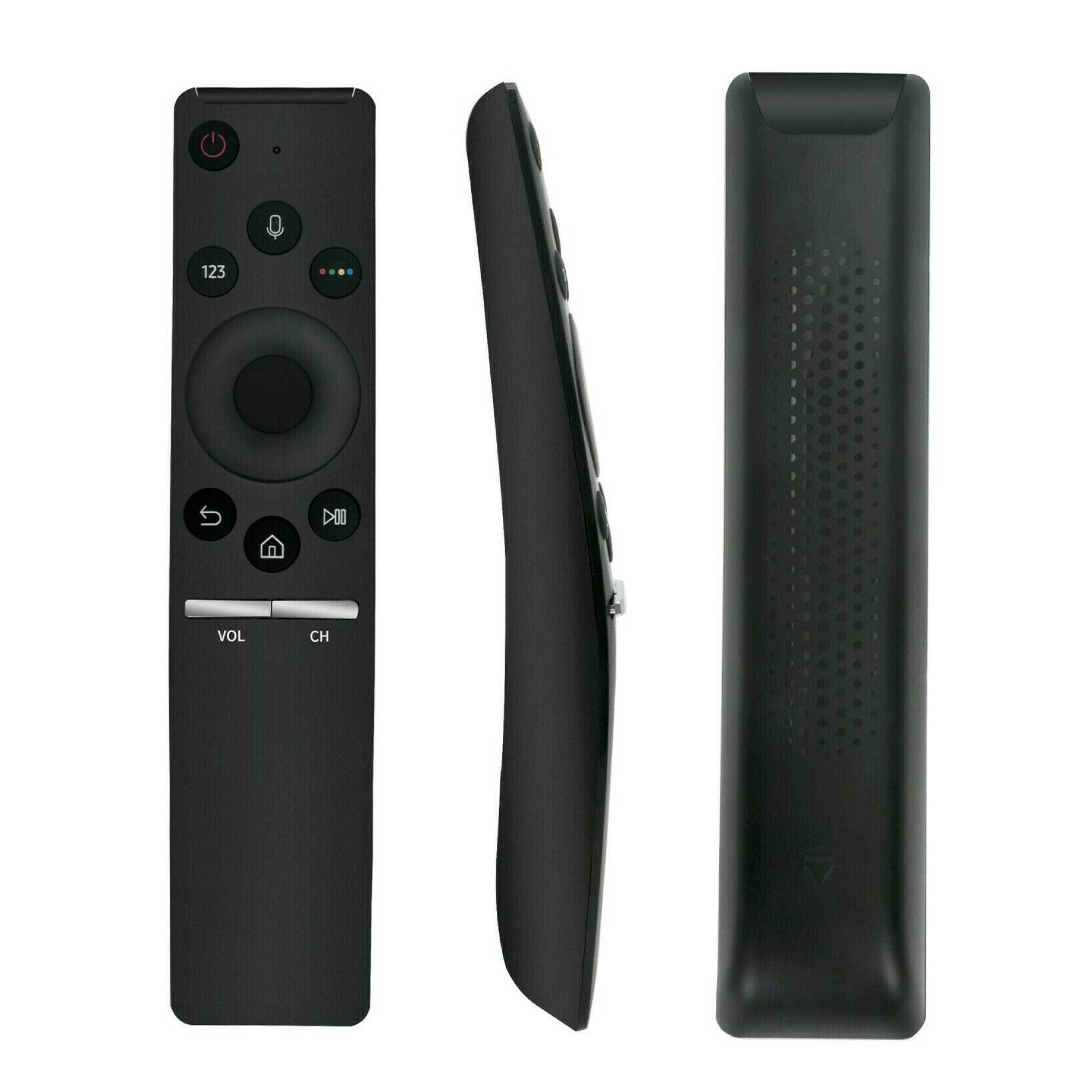 4K UHD Bluetooth Voice Remote for Samsung TV, featuring ergonomic design and voice control for Bixby.