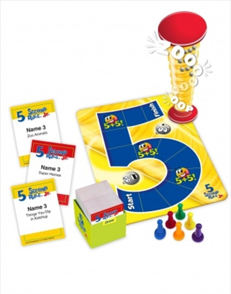 5 Second Rule Junior game box featuring colorful design and fun graphics, perfect for family game nights.