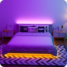 5M LED Strip Lights Rope Light showcasing vibrant colors and remote control features, ideal for bedroom and home decoration.