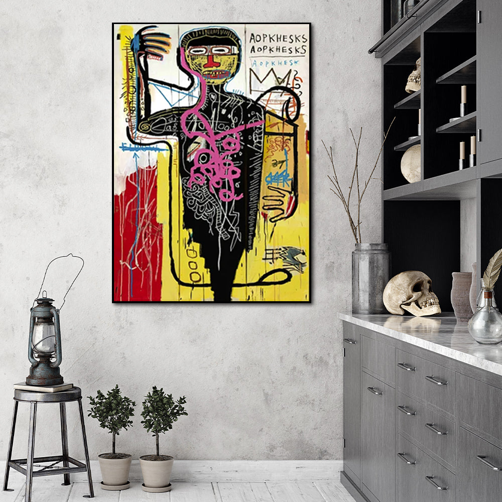 60cmx90cm Versus Medici Black Frame Canvas Wall Art featuring a premium canvas print with a floating frame design.