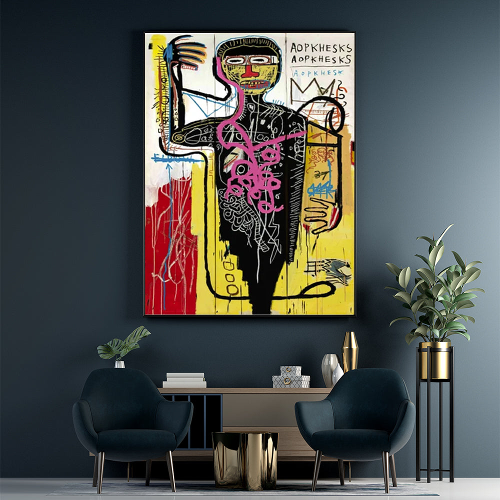 60cmx90cm Versus Medici Black Frame Canvas Wall Art featuring a premium canvas print with a floating frame design.