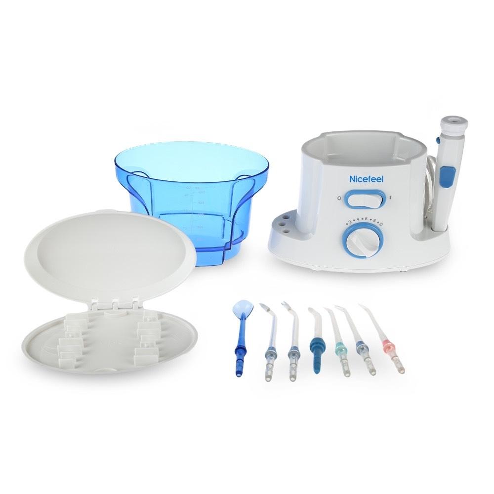 600ml Dental Water Flossing Teeth Flosser with ergonomic design and multiple tips for family use.