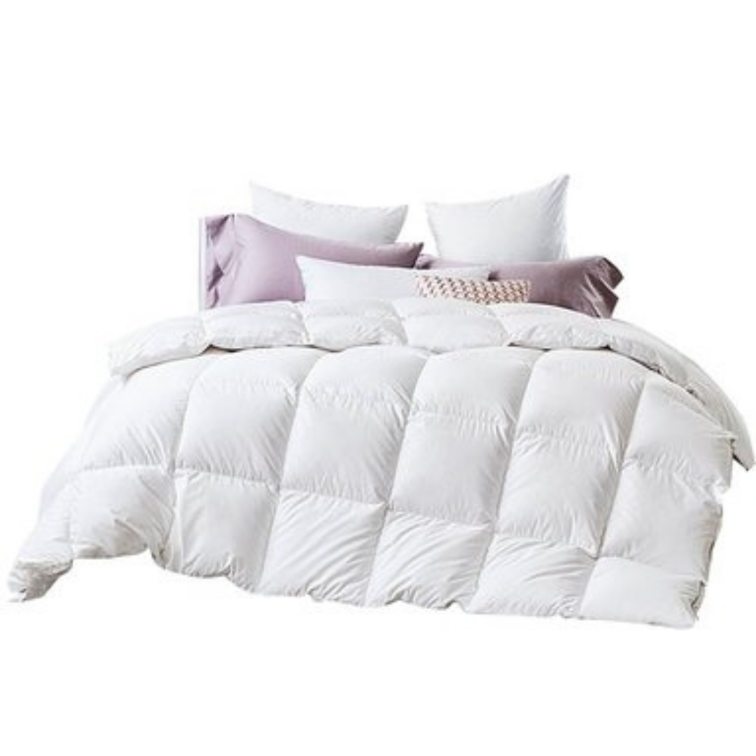 A luxurious 80% Goose All Seasons Quilt in King size, featuring a plush design and a soft Japara cotton cover, perfect for year-round comfort.