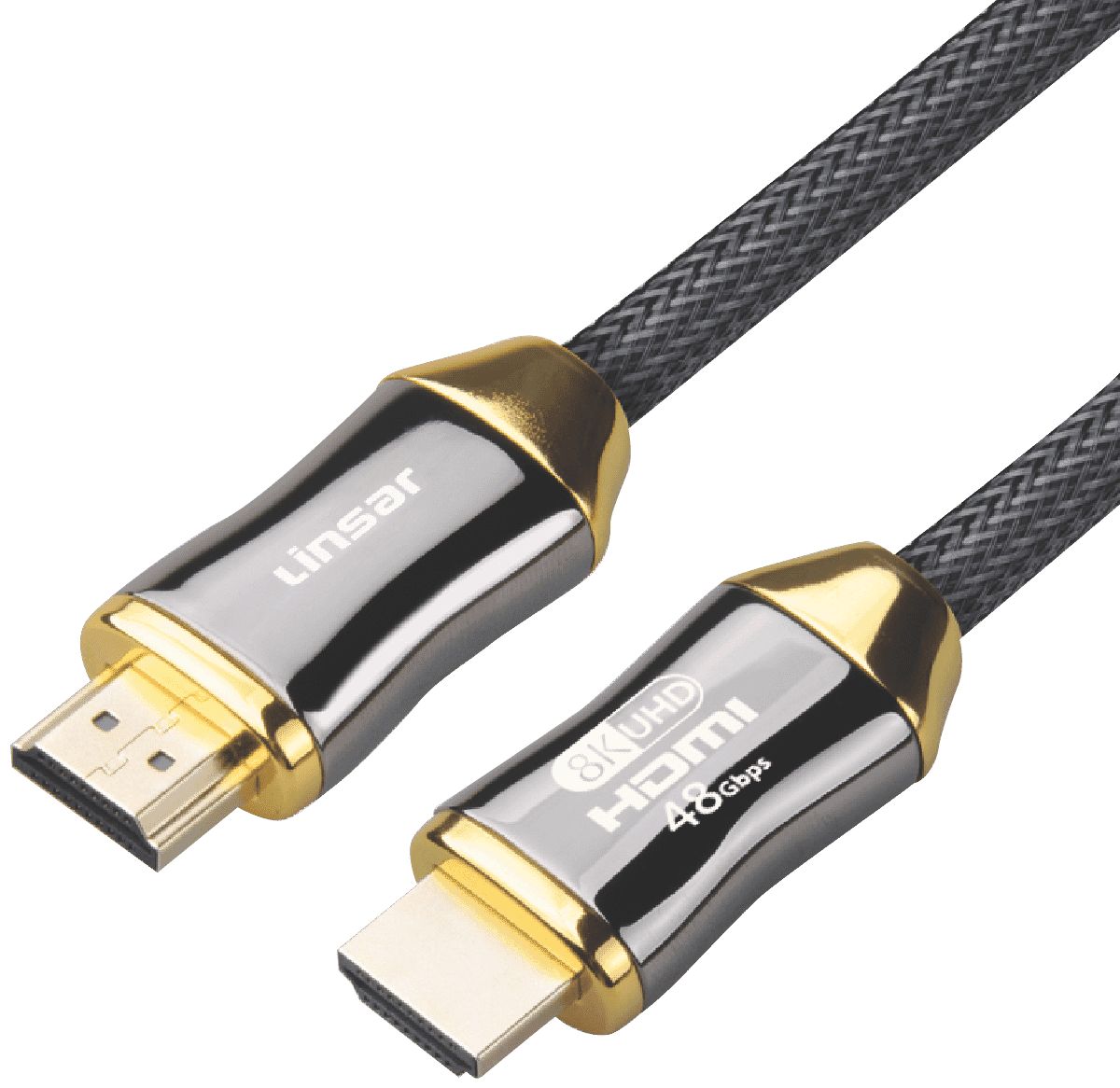 8K High Speed HDMI Cable (1M) LSHM8K1M with connectors, showcasing its ultra high-speed capabilities.