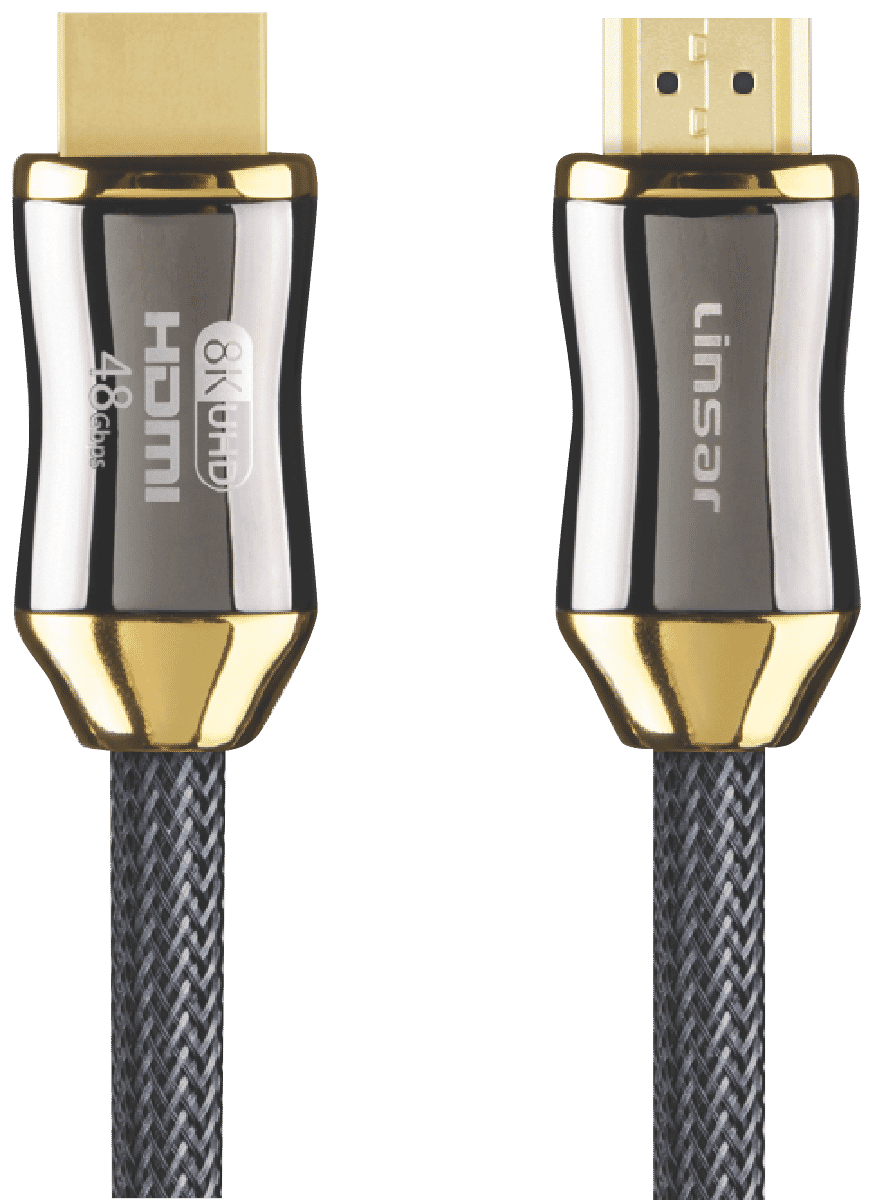 8K High Speed HDMI Cable (1M) LSHM8K1M with connectors, showcasing its ultra high-speed capabilities.