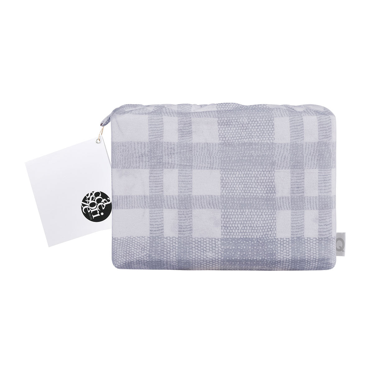 Accessorize Cotton Flannelette Sheet Set Woven featuring geometric print design in white and grey tones, perfect for winter bedding.