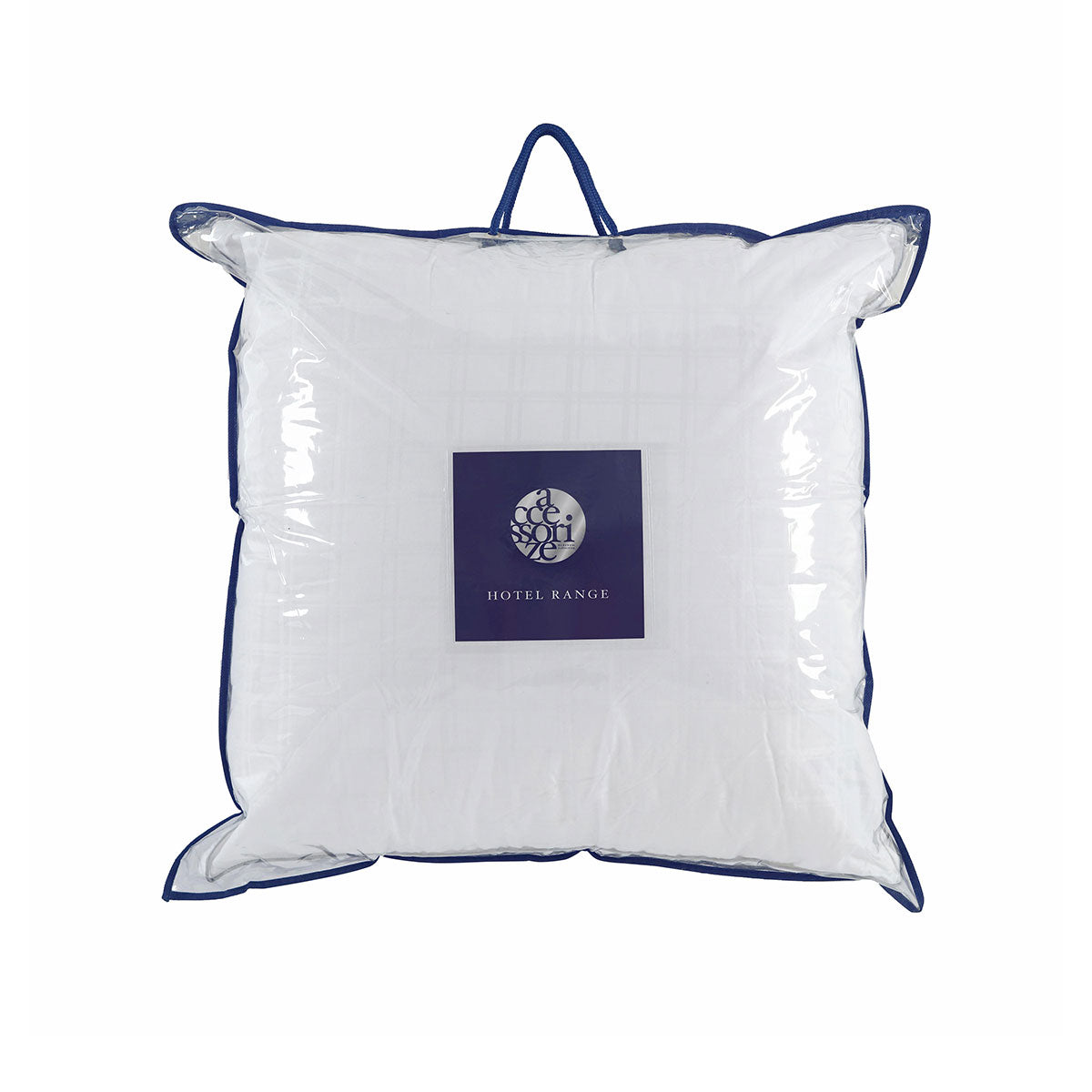 Accessorize Deluxe Hotel European Pillow in solid color, 65 x 65 cm, showcasing soft cotton fabric and plush polyester filling.