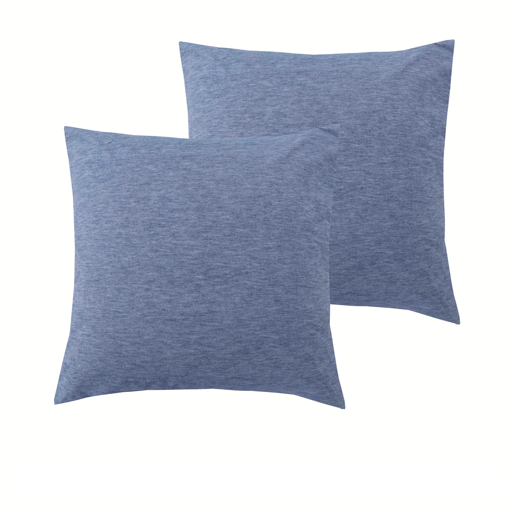 Accessorize Pair of Stonewashed Linen Cotton European Pillowcases in solid color, showcasing soft texture and elegant design.