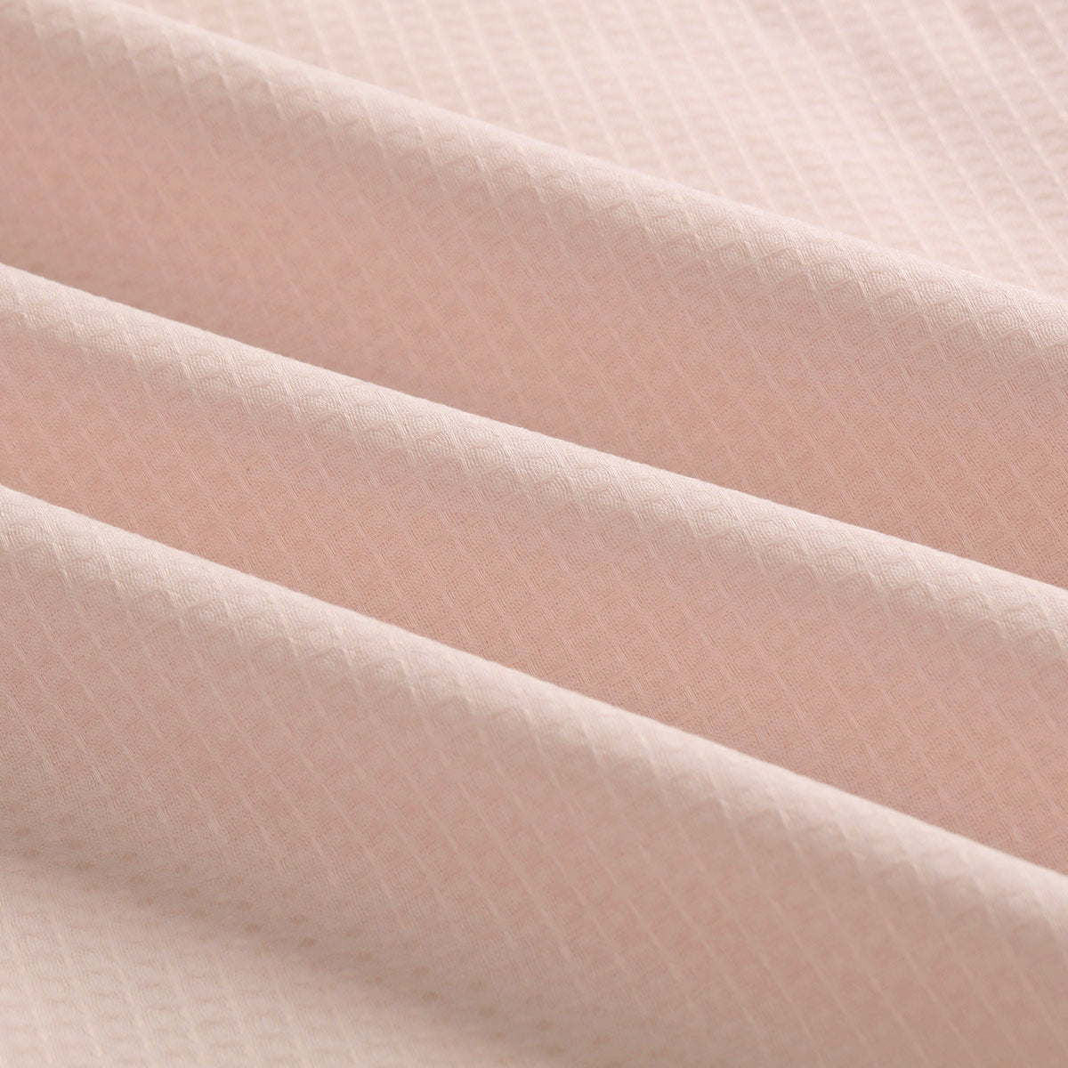 Accessorize Waffle Blush Cotton Quilt Cover Set King featuring waffle weave design and soft cotton fabric.