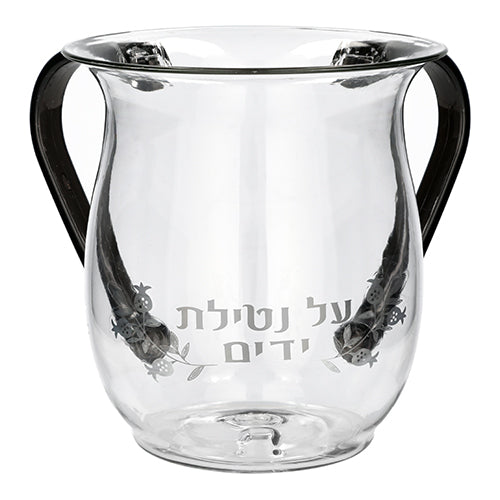 Acrylic Washing Cup 5.10" in clear design, perfect for cleaning various items.