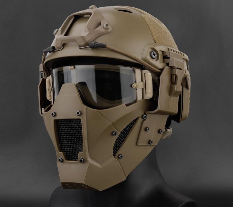 Airsoft AR15 tactical paintball accessories including a half face mask in various colors for hunting protection.