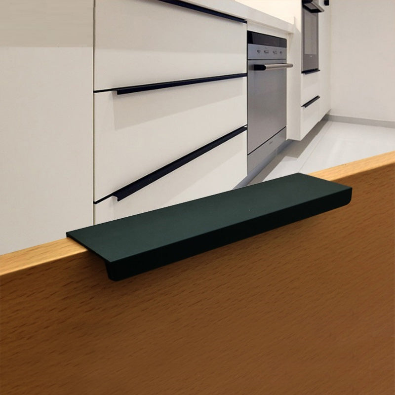 Sleek aluminum kitchen cabinet bar handles with modern design and laser edging, ideal for contemporary kitchens.