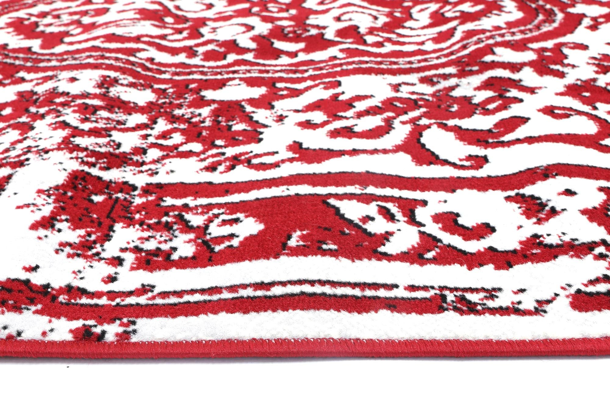 Allure Classic Vintage Red Rug measuring 80x300 cm, featuring a rich red color and intricate vintage design, perfect for enhancing indoor spaces.