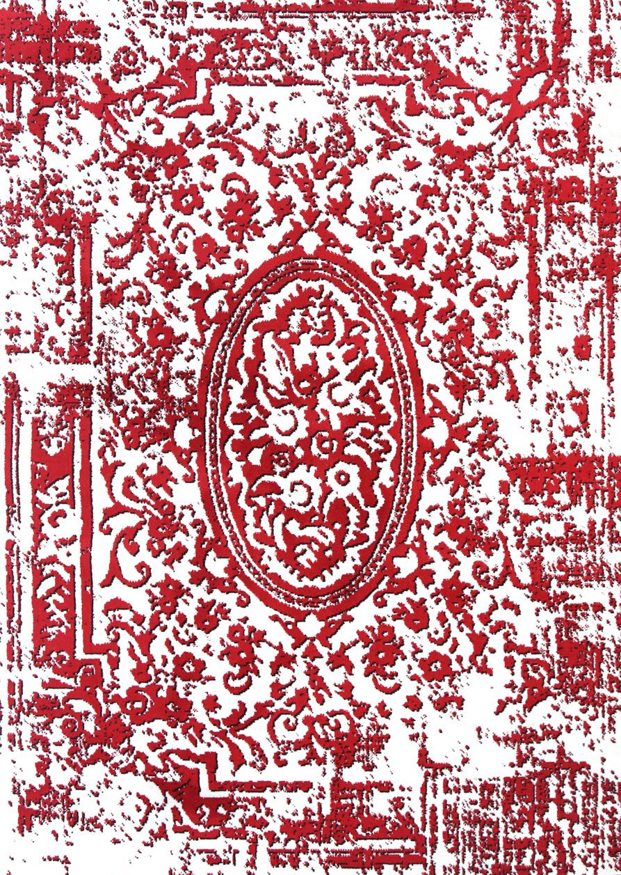 Allure Classic Vintage Red Rug measuring 80x300 cm, featuring a rich red color and intricate vintage design, perfect for enhancing indoor spaces.