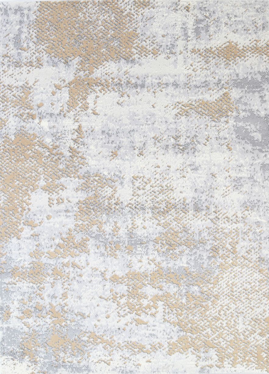 Allure Modern Abstract Beige Rug, 160x220 cm, featuring a contemporary abstract design with soft beige tones, perfect for indoor spaces.