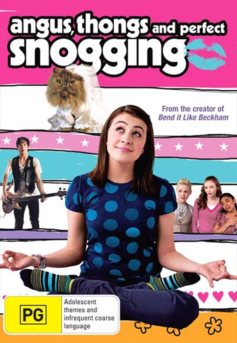 Angus, Thongs and Perfect Snogging DVD cover featuring Georgia Groome and Angus the cat.