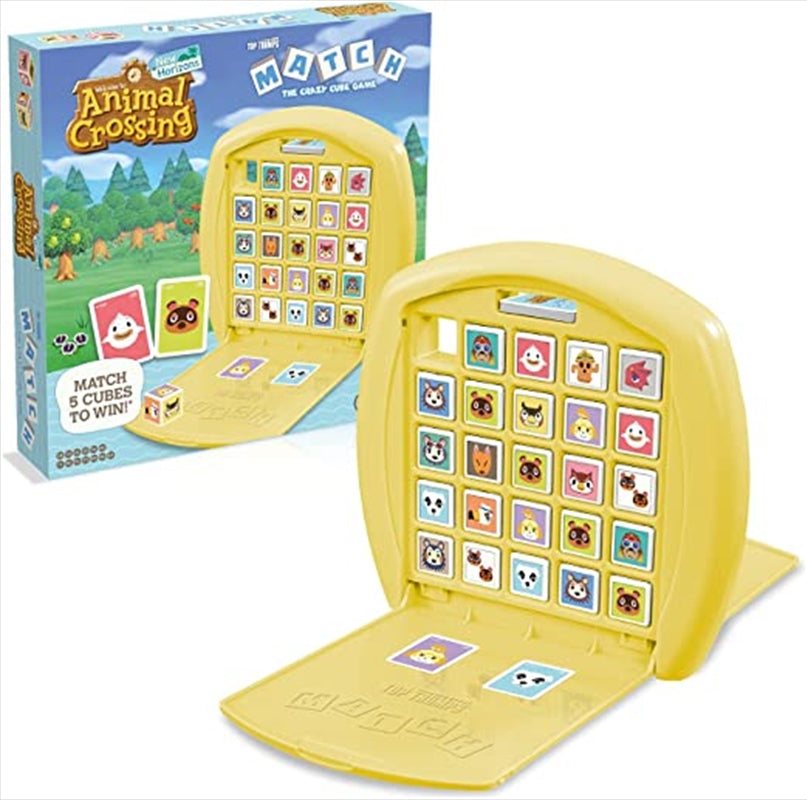 Animal Crossing Top Trumps Match game box featuring colorful characters and logo.