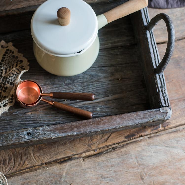 Antique Wood Tray made from solid wood, featuring a unique handcrafted design with natural brown tones.