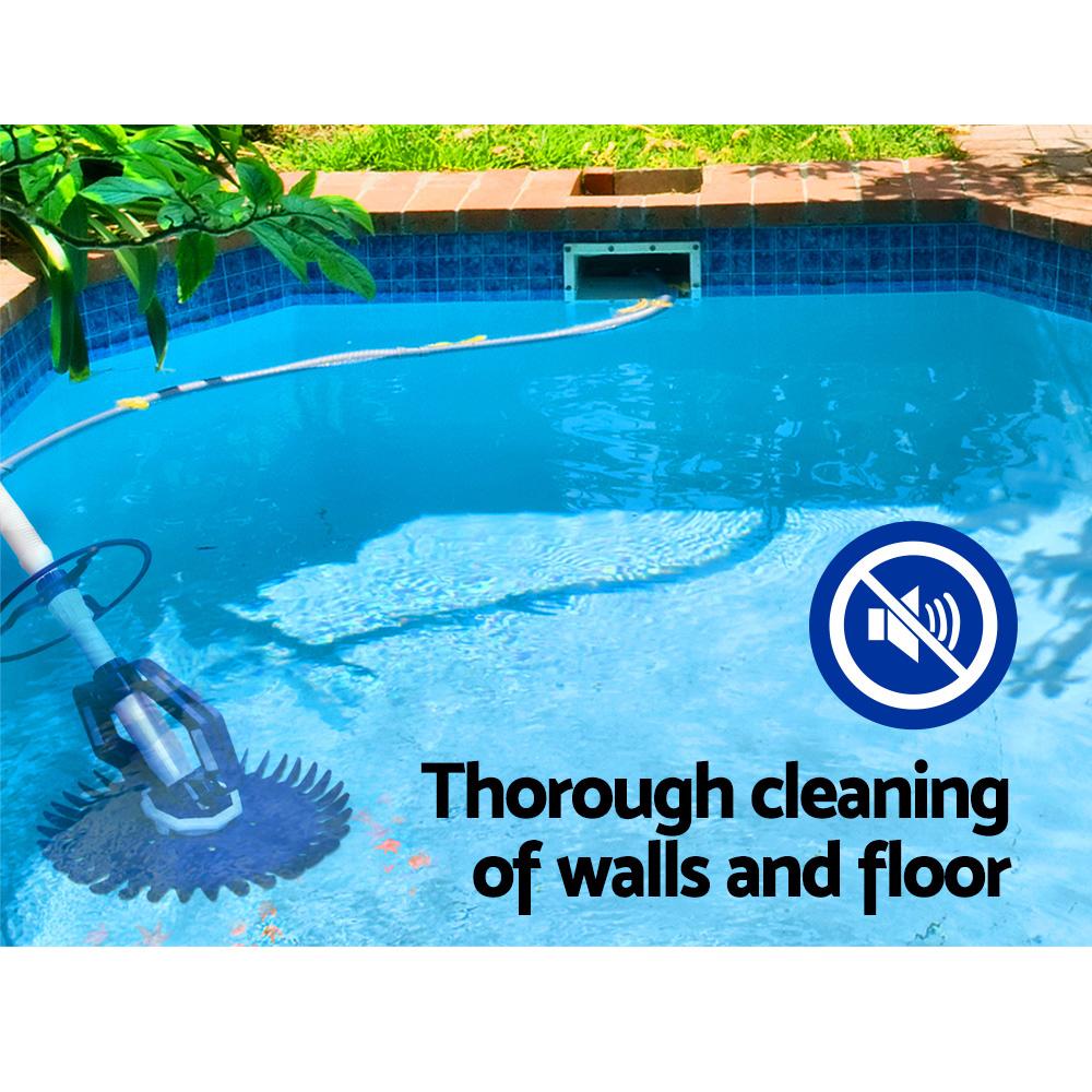 Aquabuddy 10m Automatic Pool Cleaner with hose, designed for efficient pool cleaning.