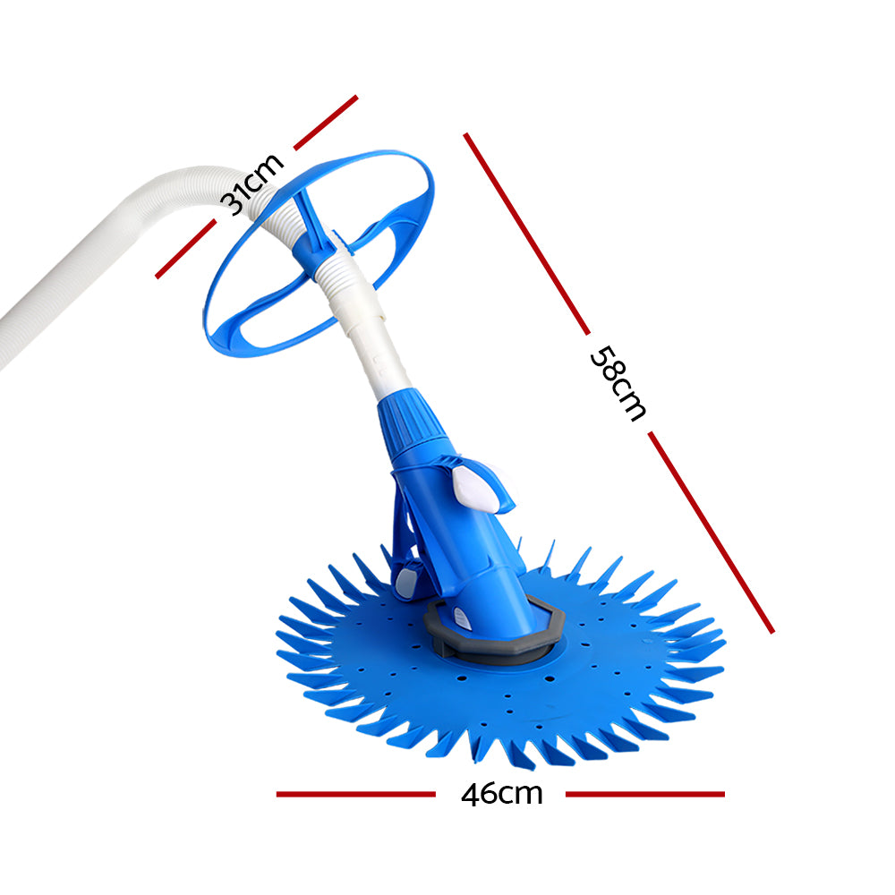 Aquabuddy Pool Cleaner Automatic Floor Climb Wall Vacuum with 10m hose, designed for efficient pool cleaning.