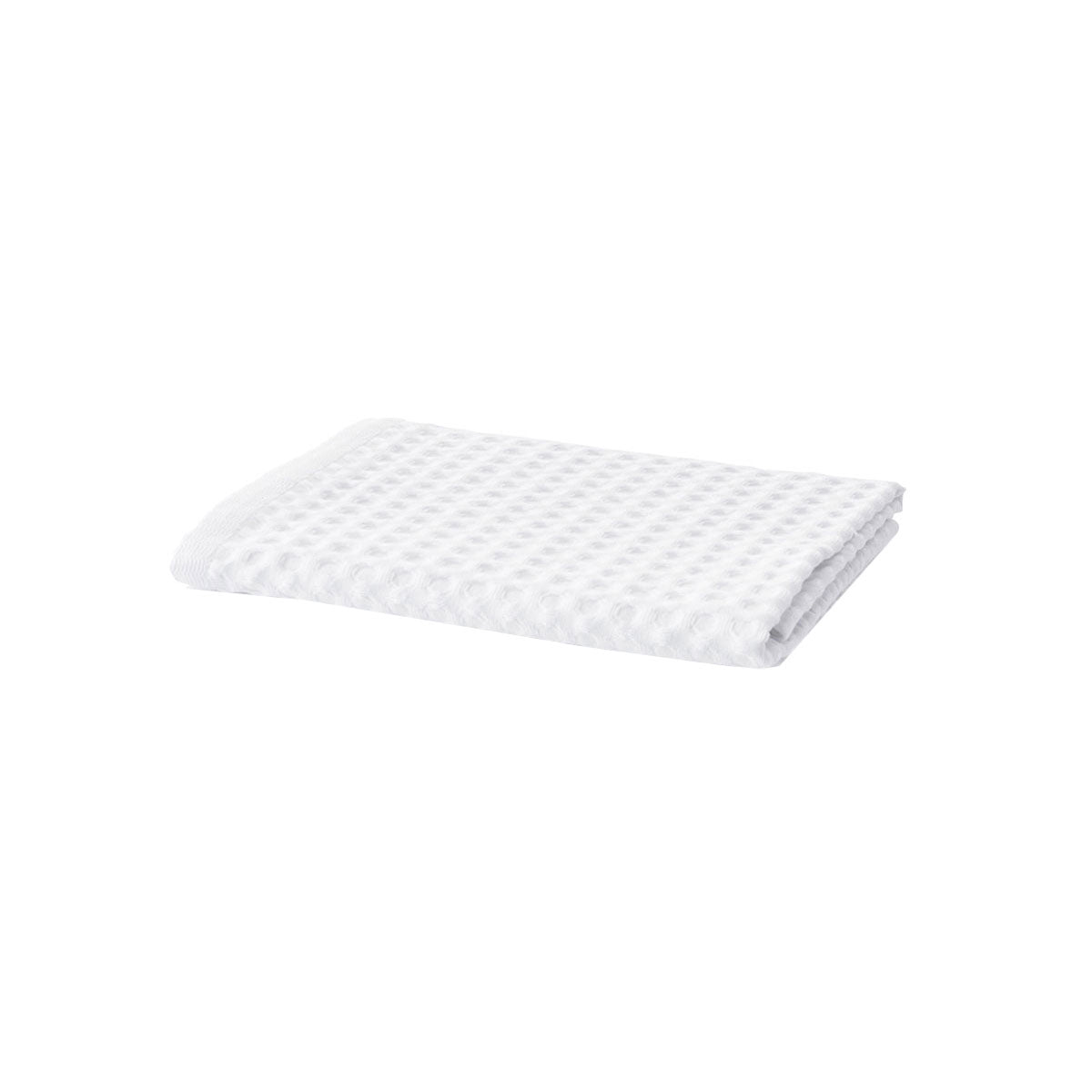 Aquanova Erin Cotton Hand Towels in White, featuring a soft texture and waffle design, perfect for enhancing your bathroom decor.