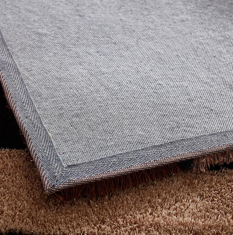 Aria Brown & Beige Soft Pile Shaggy Area Rug showcasing its plush texture and modern design, perfect for enhancing home decor.