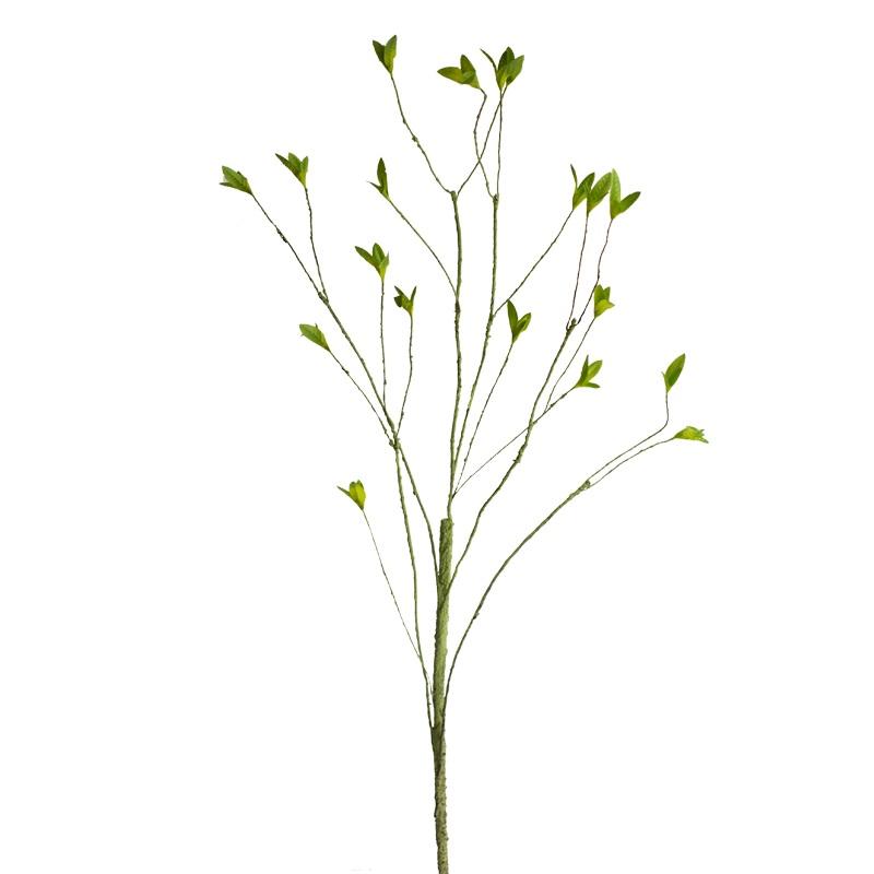 A tall 37-inch artificial faux plant with lush green leaves and a stylish rattan stem, perfect for home decor.