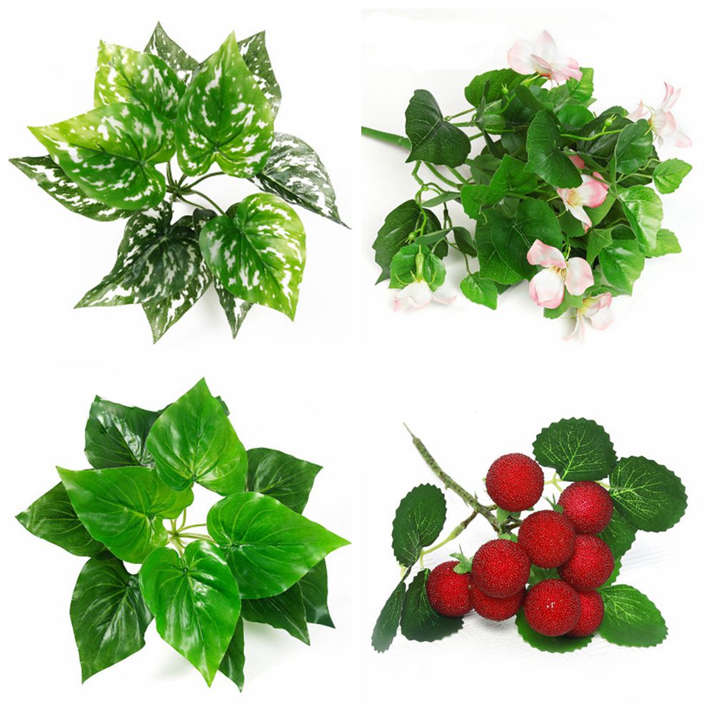 Artificial plants and berries assortment.