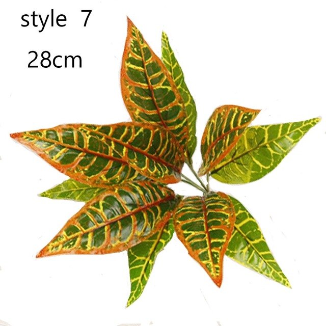 Artificial tropical leaves, 28cm style 7.