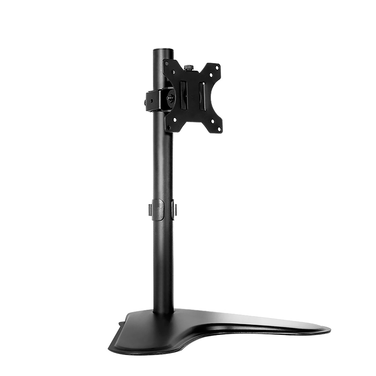 Artiss Single Monitor Arm Stand in black, showcasing its adjustable features and freestanding design, suitable for monitors up to 32 inches.