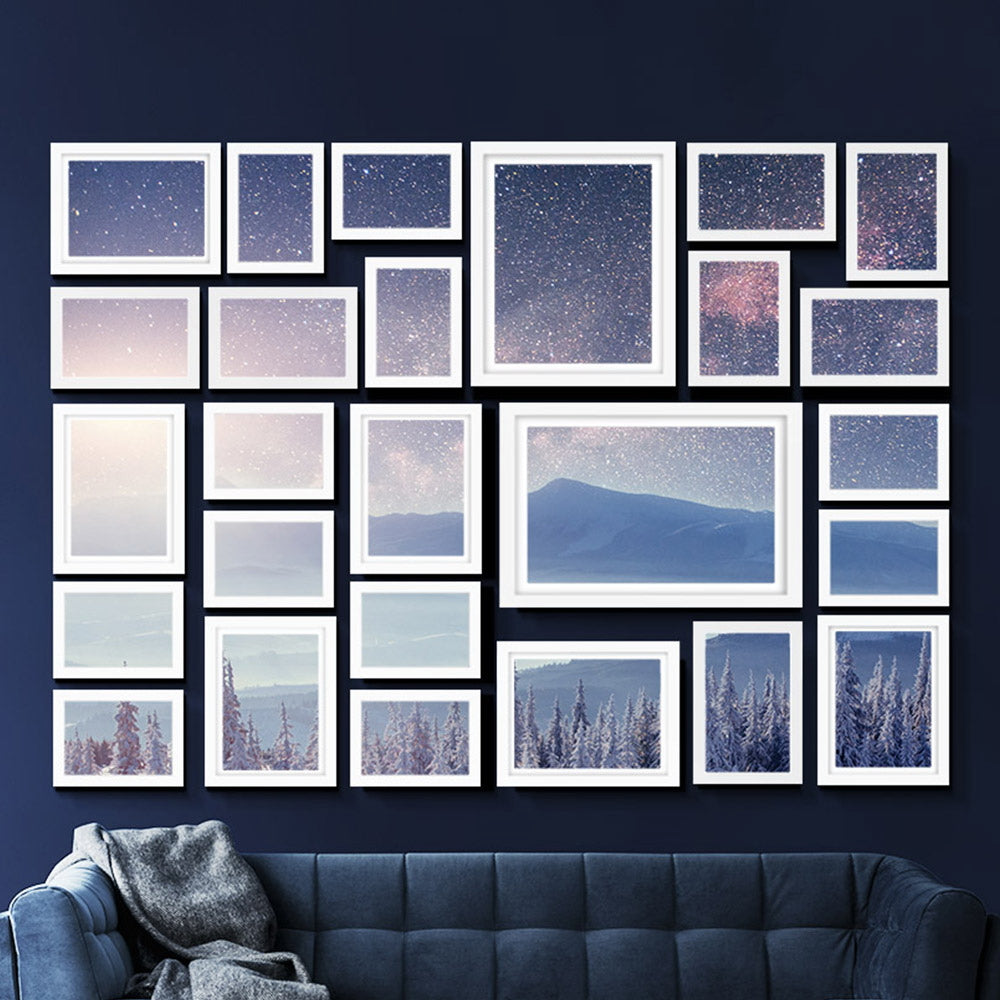 Artiss Photo Frames set featuring 26 frames in various sizes, perfect for creating a personalized photo wall display.