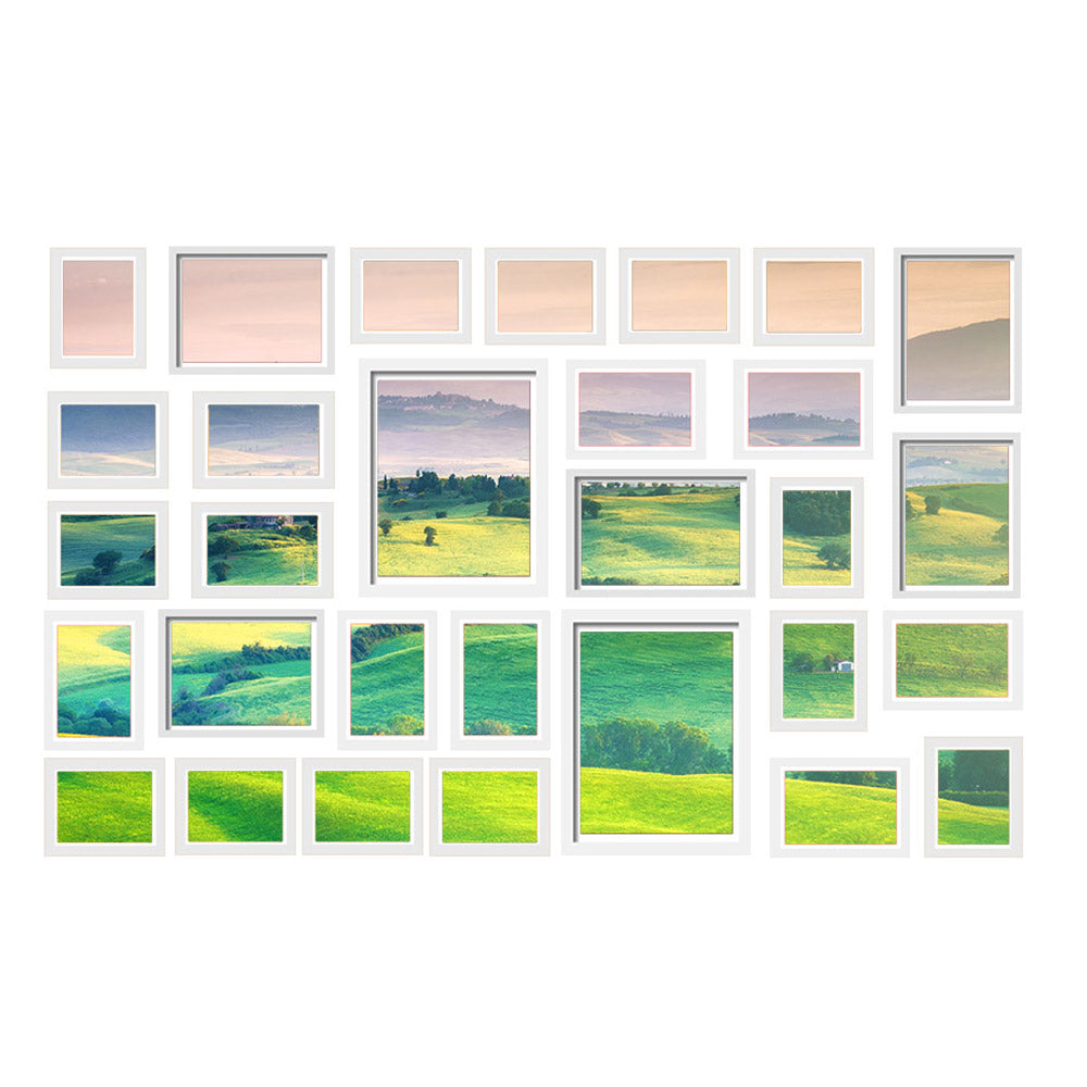 Artiss Photo Frames set featuring 30 frames in various sizes, ideal for creating a personalized photo wall display.