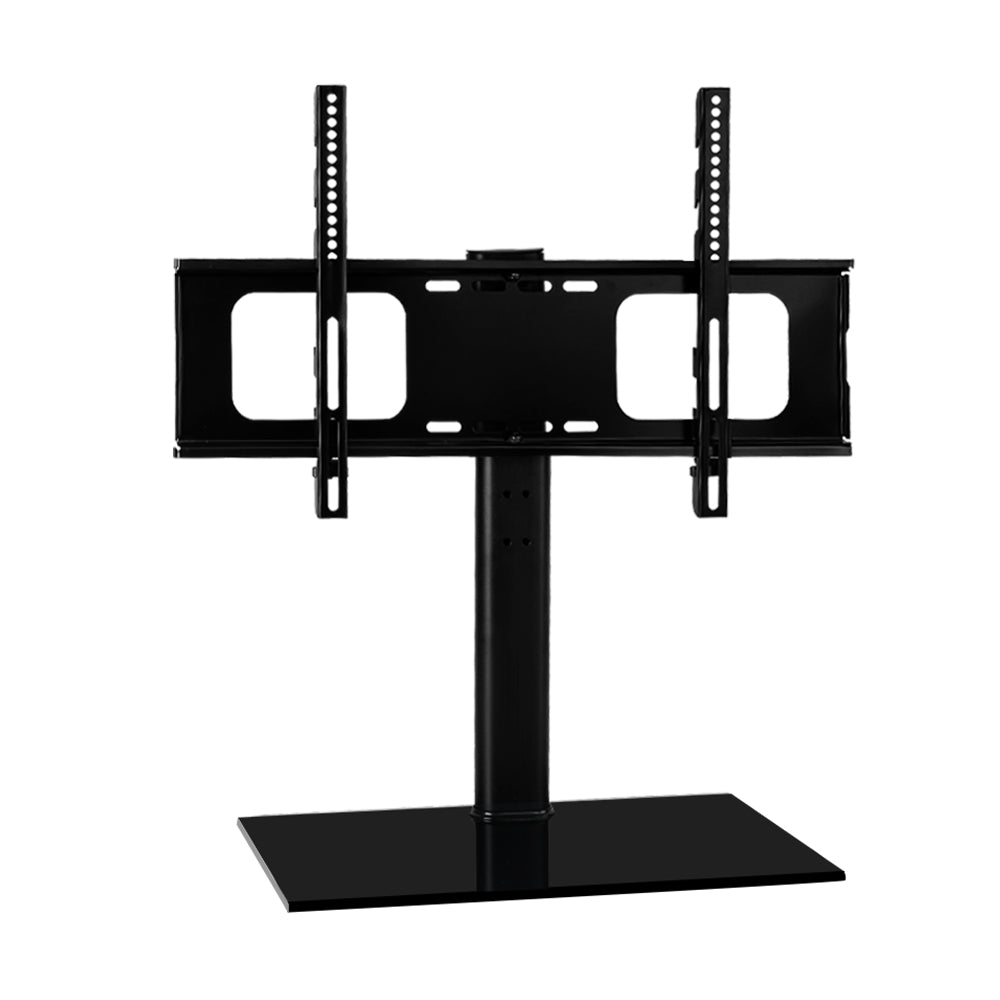 Artiss Table Top TV Swivel Mounted Stand with a tempered glass base and solid metal frame, designed for 32" to 55" TVs.