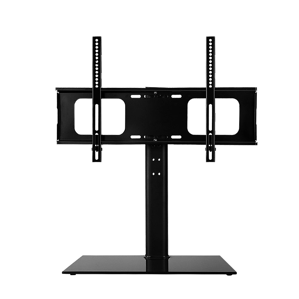 Artiss Table Top TV Swivel Mounted Stand with a tempered glass base and solid metal frame, designed for 32" to 55" TVs.