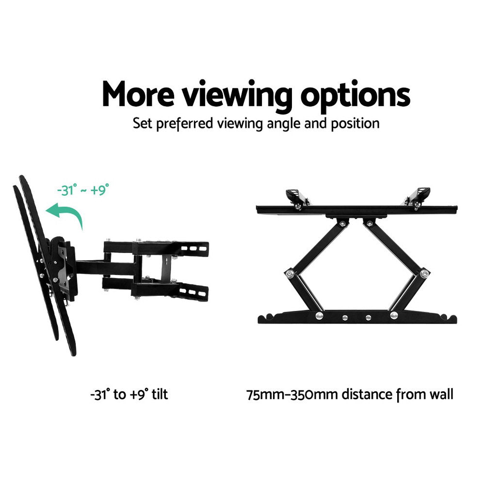 Artiss TV Wall Mount Bracket showcasing its slim design and adjustable features for 23 to 55 inch TVs.