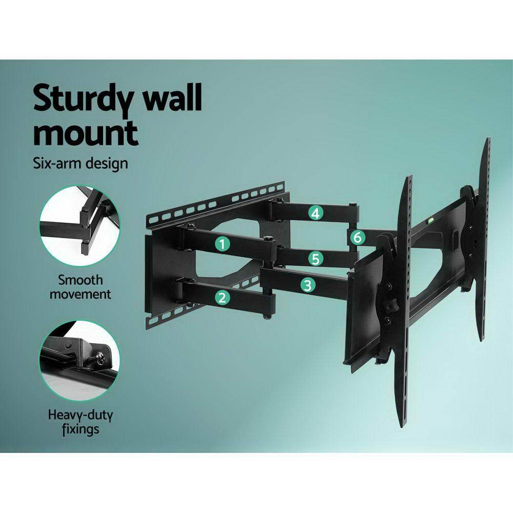 Artiss TV Wall Mount Bracket designed for 32" to 80" TVs, featuring a slimline design with tilt and swivel capabilities.