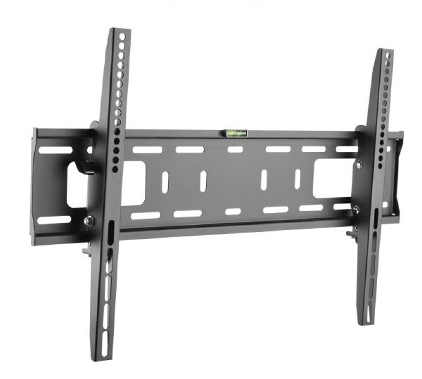 Atdec AD-WT-5060 mount for tilted displays, showcasing its sturdy design and space for devices at the rear.