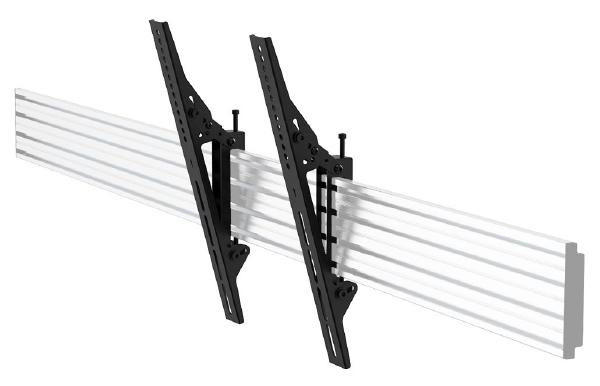 Atdec VESA 400 tilting brackets set of two, designed for secure display mounting with a maximum load of 50kgs.