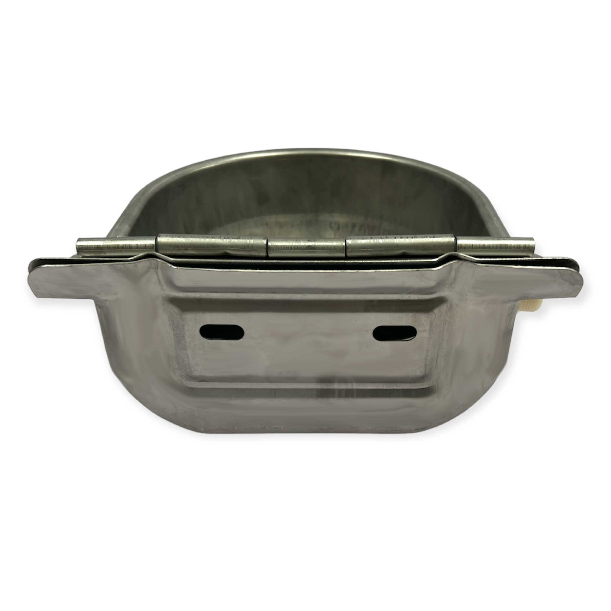 Automatic stainless steel livestock water bowl designed for cows, horses, sheep, and other animals, featuring a smart float mechanism and durable construction.