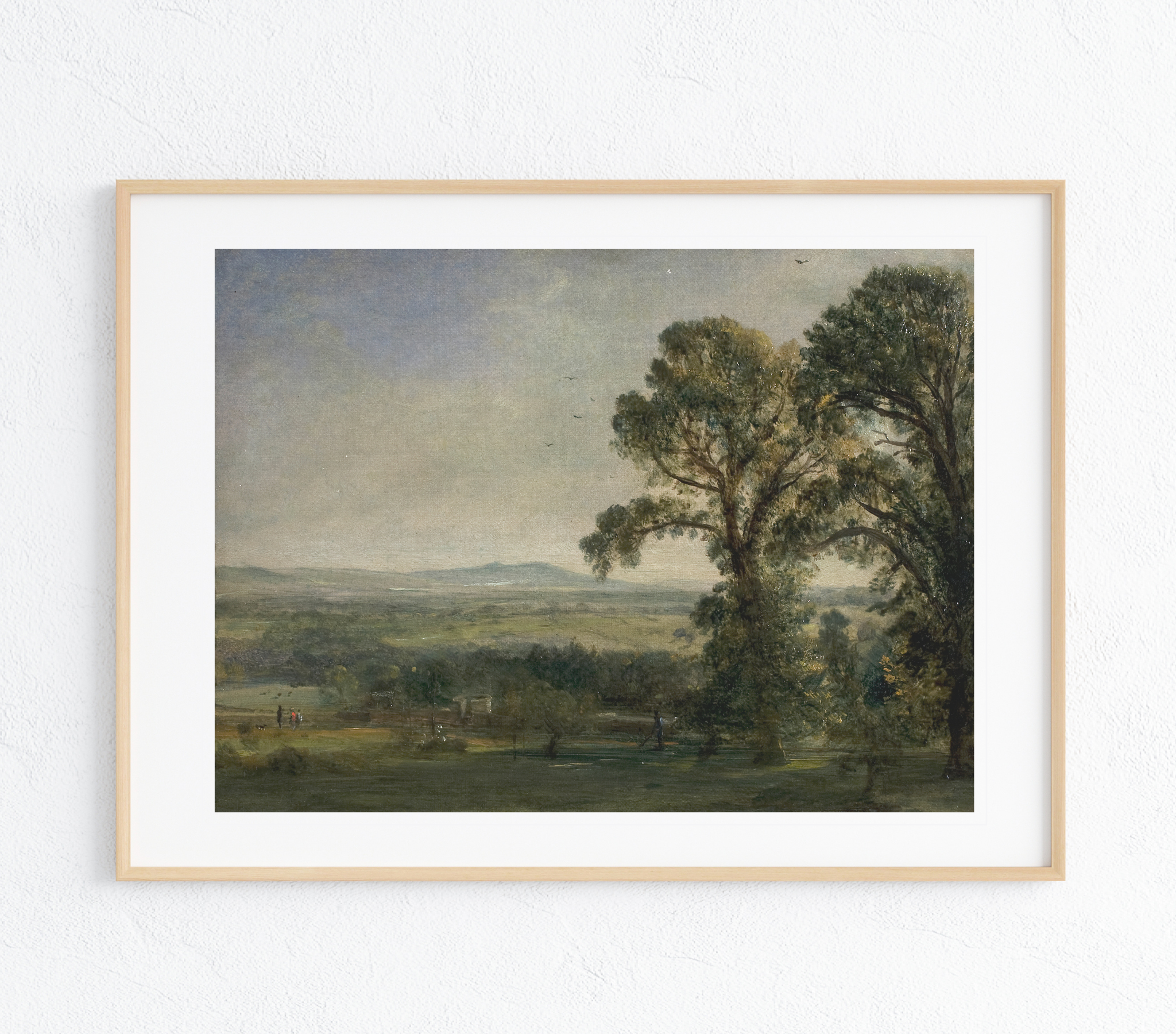 Bardon Hill Art Print showcasing a vibrant landscape with rich colors and textures on museum-grade canvas.