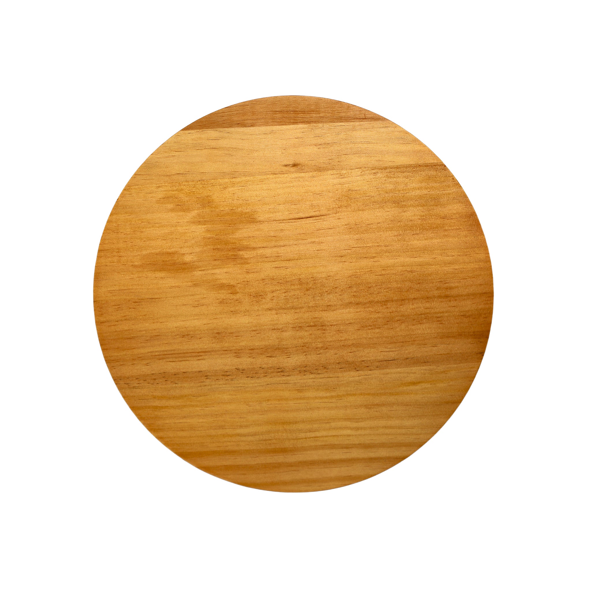 A 13-inch bamboo cutting board shaped like a baseball, showcasing its unique design and smooth surface.