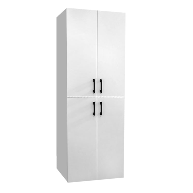 White Bathroom Machine Cabinet COMPLET, featuring a sleek design and spacious storage for laundry essentials.