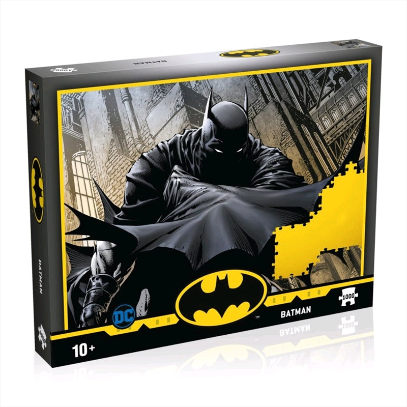 Batman Classic 1000 piece jigsaw puzzle featuring vibrant artwork of the iconic superhero.