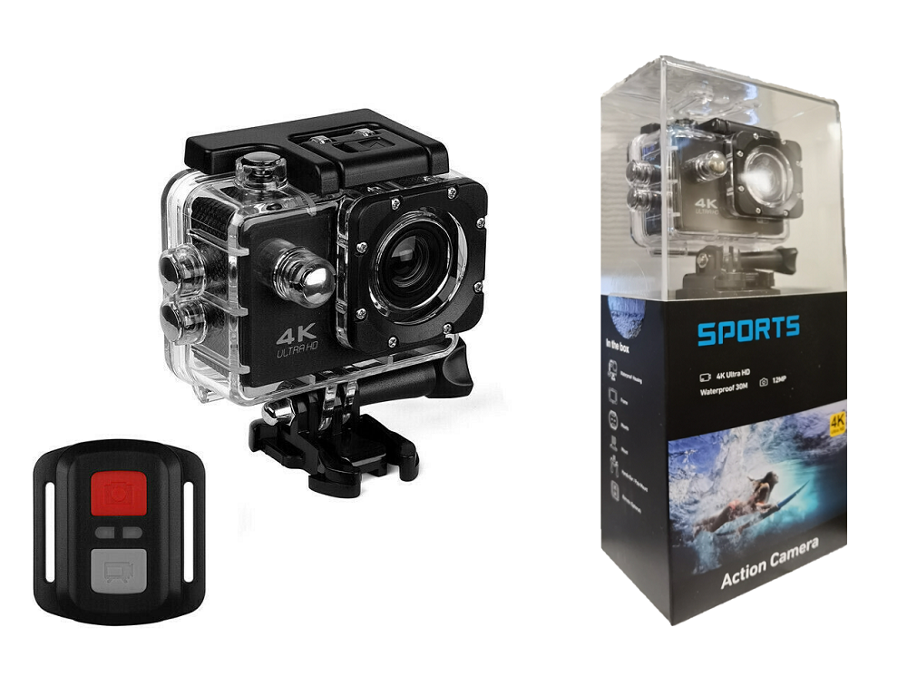 BDI New Action Camera 4K wifi sports DV Cam with waterproof shell, ideal for outdoor and underwater activities.