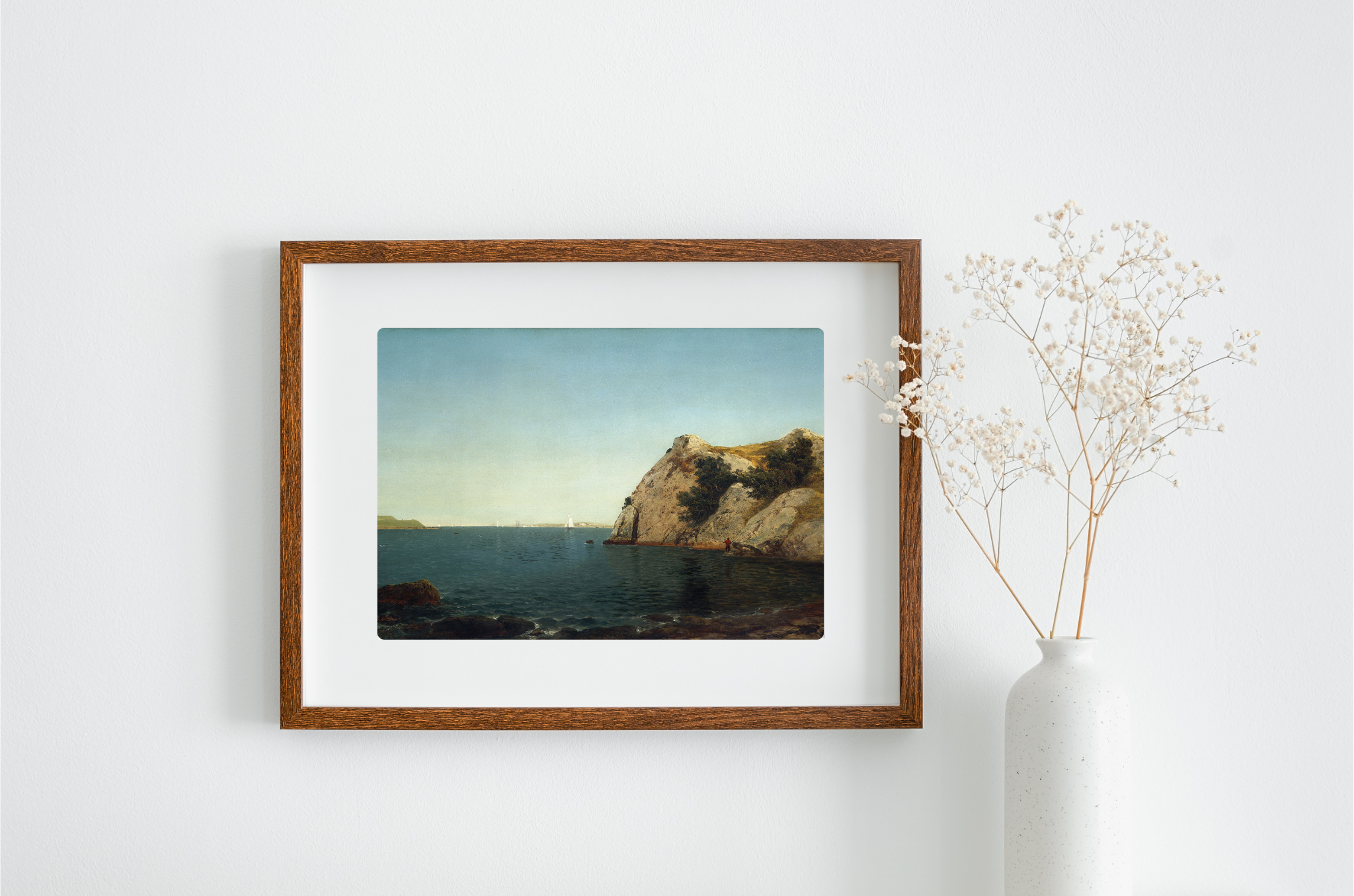 A vibrant canvas art print of Beacon Rock, showcasing rich colors and intricate details, perfect for home decor.