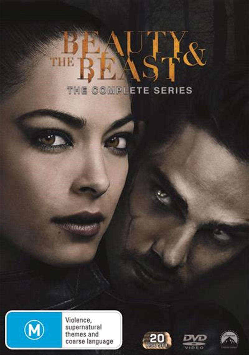 Beauty And The Beast DVD boxset featuring Seasons 1-4, showcasing romantic and adventurous themes.