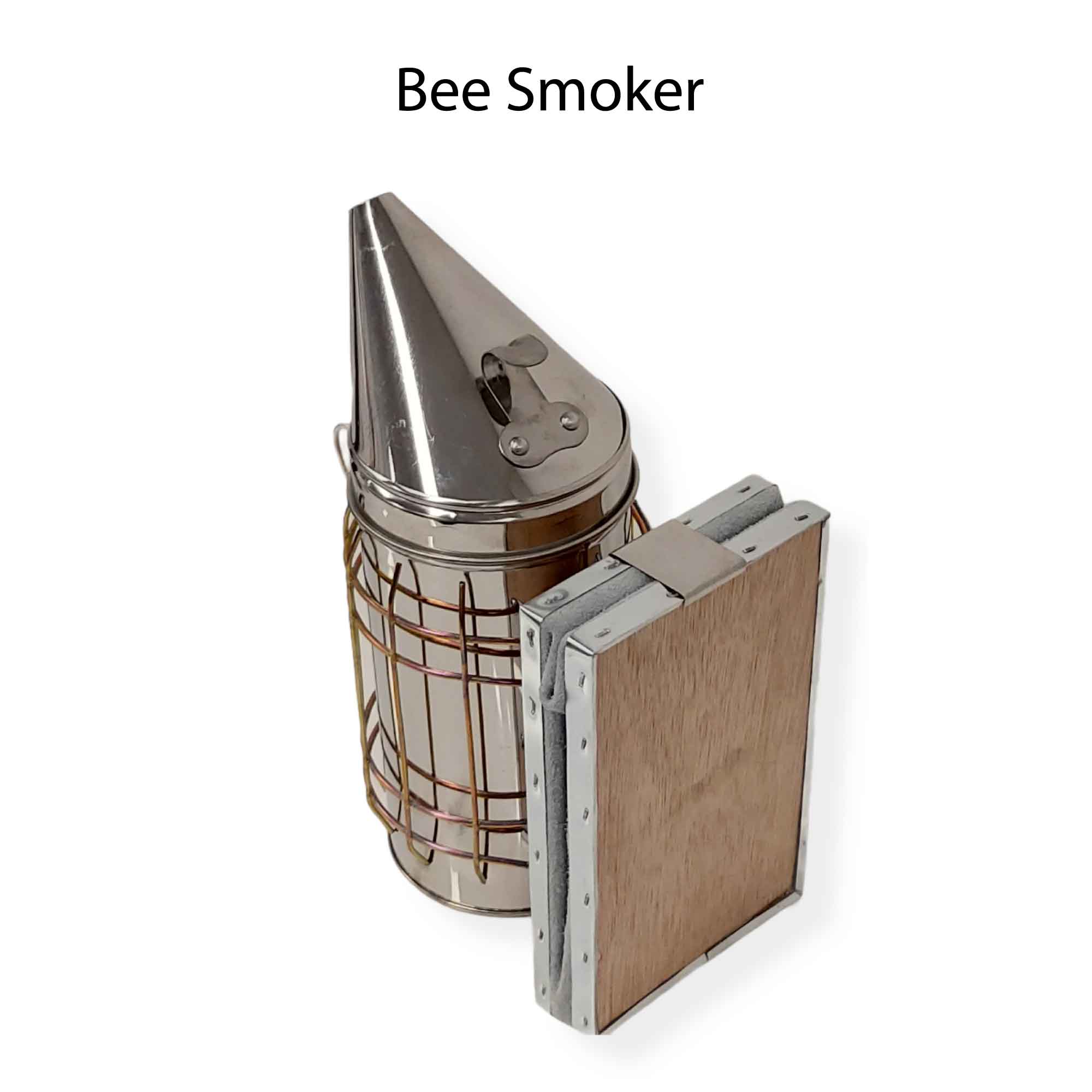 8-piece beekeeping tools kit including smoker, bee brush, uncapping tools, and queen marker.