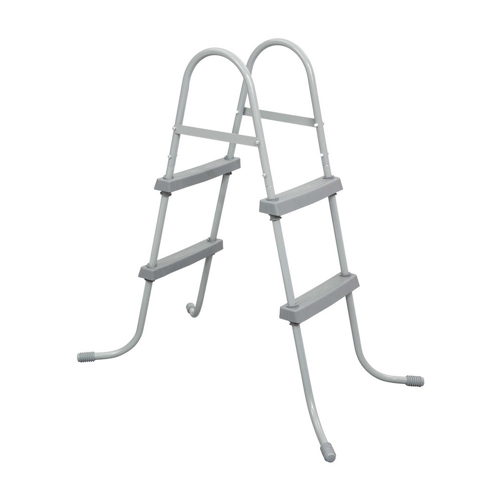 Bestway Ladder for Above Ground Swimming Pools, featuring removable non-slip steps and a corrosion-resistant metal frame, designed for 32-inch pools.